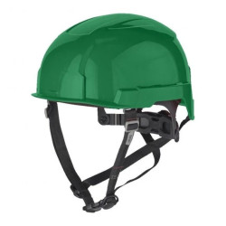 Kask ochronny przemysłowy do pracy na wysokościach niewentylowany, zielony BOLT™200 MILWAUKEE