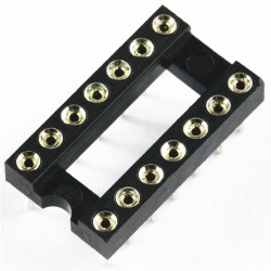 DIL14P DIP-14 Chip Base - Round Pin Holders