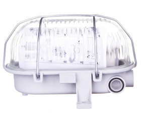 Oprawa kanałowa OVAL 1x60W E27 IIkl. 230V IP44 z siatką metal., popielata 121173/EU