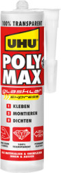 Mounting adhesive and sealant, 300 g, cartridge, pasty, transparent, POLYMAX GLASKLAR EXP.KART.300G