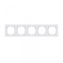 Ramka pięciokrotna Exen seria Karell biała K105/01E