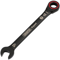Draper Expert 03883 HI-TORQ® Metric Ratchet Combination Spanner 12mm Black