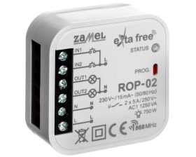 Radiowy odbiornik dopuszkowy 2-kanałowy ROP-02 EXF10000050