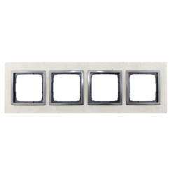Ramka poczwórna DRN4/93 funda mente Kontakt Simon54 Nature