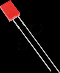 2504R1D-KPC-A 2x5mm LED rectangular, red, 100 mcd, 120°