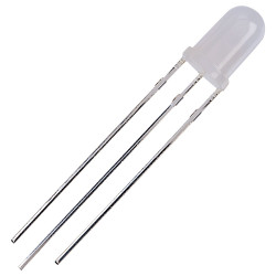 TruOpto OSRBMC5B32A 5mm Red / Blue Tri-colour LED Diffused