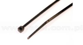 Opaski kablowe odporne na UV, 2,5x80mm, czarne, 100szt