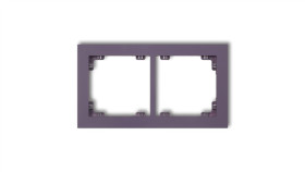 Deco Ramka Podwójna Deco Pastel Matt Wrzosowy 50Dr-2