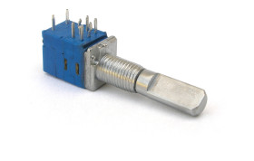 Potencjometr 10kΩ typ Audio Bourns średnica wału 6 mm 0.025W