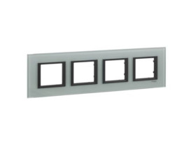 UNICA CLASS Ramka 4 poczwórna grey glass MGU68.008.7C3 SCHNEIDER ELECTRIC