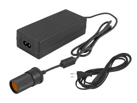 Zasilacz impulsowy +12V 5A z gniazdem zapalniczki