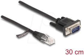 88008 Cable RJ45 male / serial RS-232 D-Sub 9 male, 0.3 m