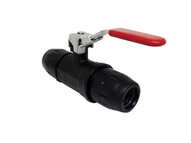 LOCKABLE DOUBLE BALL VALVE Ø 16,5