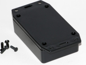 ABS enclosure, (L x W x H) 84 x 56 x 23 mm, black (RAL 9005), IP54, 1591XXMFLBK