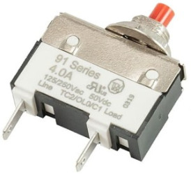 Wyłącznik nadprądowy MINI bimetal KUOYUH 91-SERIES 250V - 2A