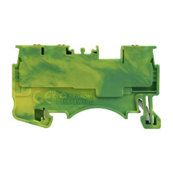 Złączka szynowa 1,5mm2 1P 3-przewodowa zacisk push-in żółto-zielona PE DS1.5-TW-PE-01P-1C