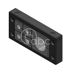 Rama przepustowa KEL-U 16, na 4 moduły KT małe i 1 moduł KT duży, czarna, 54165