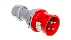 Wtyczka Przenośna 16A 4P 400V Czerwona Ip44 Turbo Shark 014-6Tt