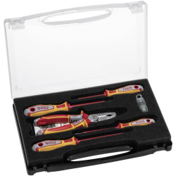 NWS 835-4 Screwdriver Set Softgrip Handle Ergonomic Durable Bit Storage