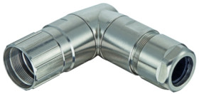 Grommet housing, EMC, rotatable, angled, 11-17 mm for circular connector M23, 09156000604