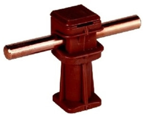 Wspornik DEHNsnap wysokość 36 mm, M6, tworzywo, brązowy 204027