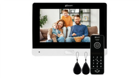 Zestaw Wideodomofonowy Z Monitorem 7Cali @Smart M7tw-Wifi_S1bh-Nrc Biały +...