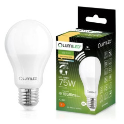 Żarówka LED E27 A60 10W = 75W 1055lm 3000K Ciepła 260 z Czujnikiem Ruchu LUMILED
