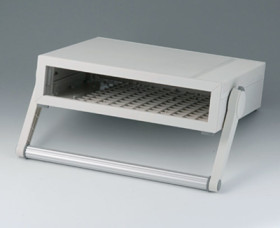 ABS enclosure, (L x W x H) 260 x 245 x 74 mm, gray white (RAL 9002), IP40, B2210107