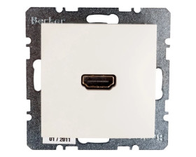 Berker/B.Kwadrat Gniazdo HDMI kremowe połysk S.1 3315428982