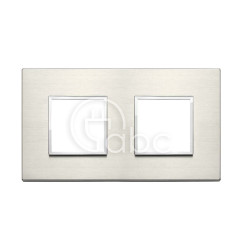 Ramka ozdobna Eikon Evo, 2+2M, Titanium, 21643.08