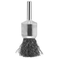 Bosch 2609256538 Wire Pencil Brush &#xD8; 25mm Steel Wire Shank &#xD8; 6mm