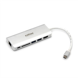 Stacja dokująca, magistrala: USB-C, 3840 x 2160, USB: 6, typ: USB C, standard: USB 3.2