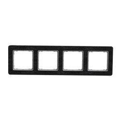 Ramka 4-krotna, łupek, efekt kamienia, Sedna Elements SDD391804