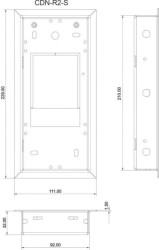 Ramka podtynkowa CDN-R2-S mała do CDNP7
