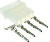 TH4-W/3 wtyk zasilający na kabel 4 piny (+ terminale męskie) raster: 5.08mm - opakowanie 3 sztuki