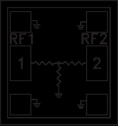 Fixed, 12 mil Thru Line Passive Attenuator Chip, DC - 50 GHz