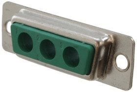 Złącze D-Sub 3-pinowe Żeński Proste Montaż na kablu