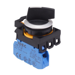 CW4S-2E10 2 Position Metallic Selector Switch 1NO IP65 IDEC