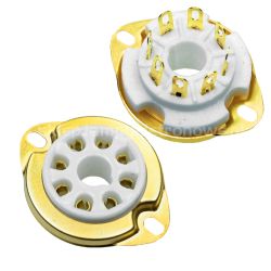 Podstawka lampowa oktal do chassis DOK - Gold