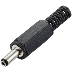 TruComponents 201217 Low power Plug, straight 3.5 mm 1.35 mm