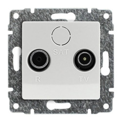 VENA Gniazdo antenowe RTV końcowe bez ramki TV: 03 dB R: 06 dB 510273