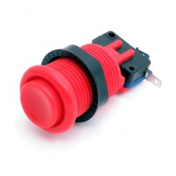 Arcade Push Button - okrągły przycisk 33mm (czerwony)