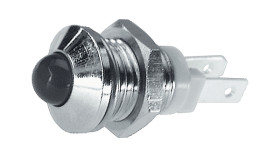 Lampka kontrolna do montażu panelowego 2 → 3V, zielona 8.2mm LED Faston, oczko lutownicze Signal Construct