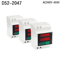 Miernik 6w1 D52-2047 200-450V 100A szyna DIN