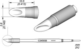 Soldering tip, solder depot, Ø 3.8 mm, C245938