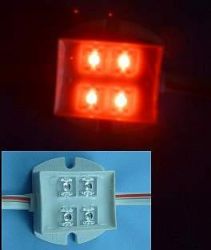 MODUŁ PCV 12V 23x30mm RED 4xLED