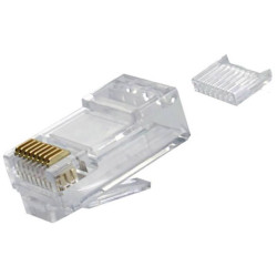 Teleg&#xE4;rtner 100023025 RJ45 plug unshielded 8P8C transparent 1pc