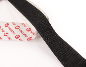 Taśma rzepowa szerokość 20mm, typu: haczyk-pętelka Czarny Velcro długość 5m