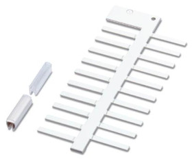 Oznacznik przewodów /pusty/ biały 15x4mm PABA WH/15 1013151 /50szt./