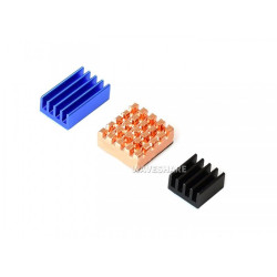 Waveshare Colorful Heat Sink Set for Raspberry Pi 4B/3B+ - 3 pieces